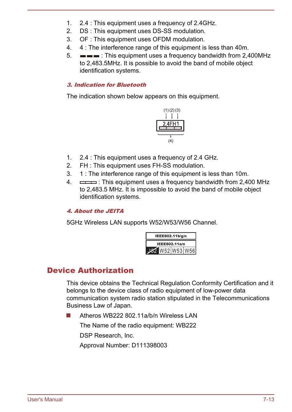 Device authorization | Toshiba Tecra W50-A User Manual | Page 157 / 166