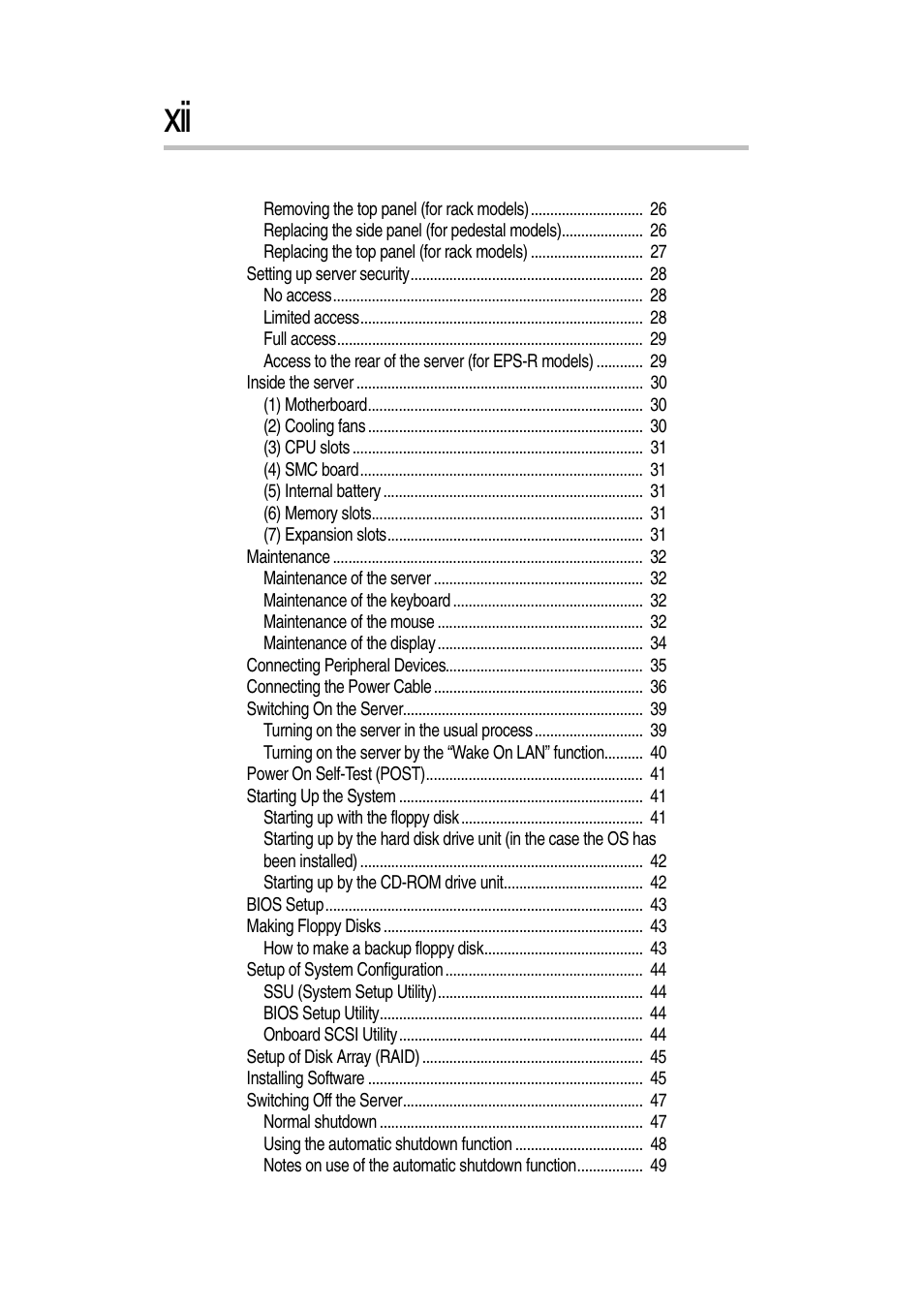 Toshiba Magnia 3030 User Manual | Page 12 / 244