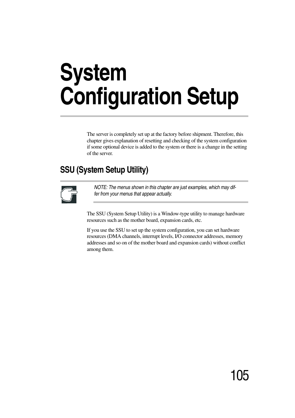 System configuration setup | Toshiba Magnia 3030 User Manual | Page 123 / 244