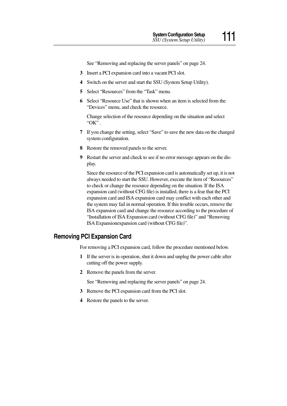 Removing pci expansion card | Toshiba Magnia 3030 User Manual | Page 129 / 244