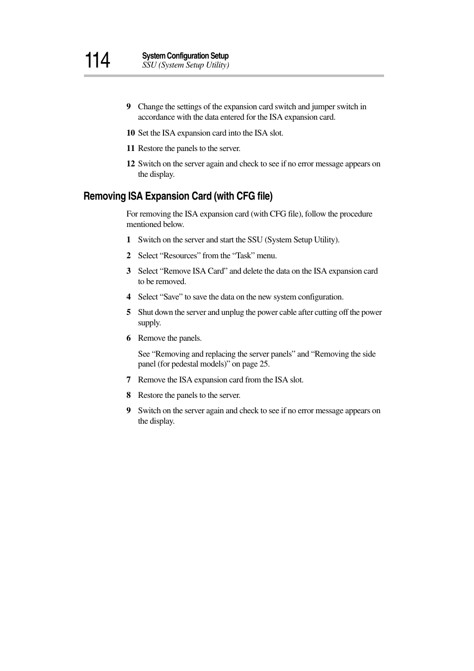 Removing isa expansion card (with cfg file) | Toshiba Magnia 3030 User Manual | Page 132 / 244