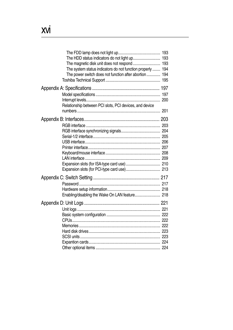 Toshiba Magnia 3030 User Manual | Page 16 / 244