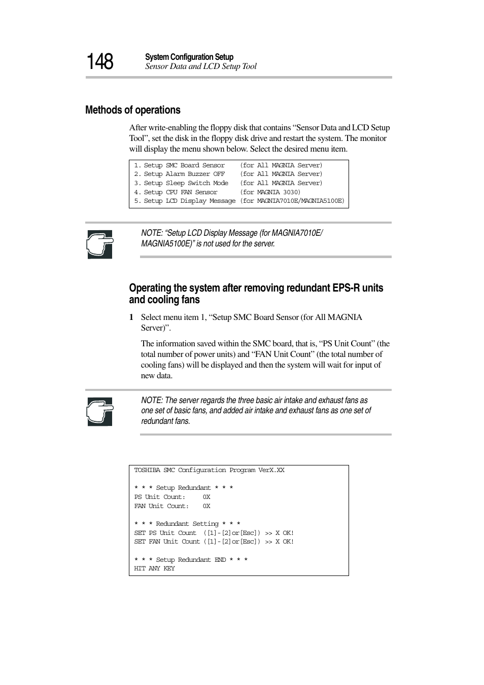 Methods of operations | Toshiba Magnia 3030 User Manual | Page 166 / 244