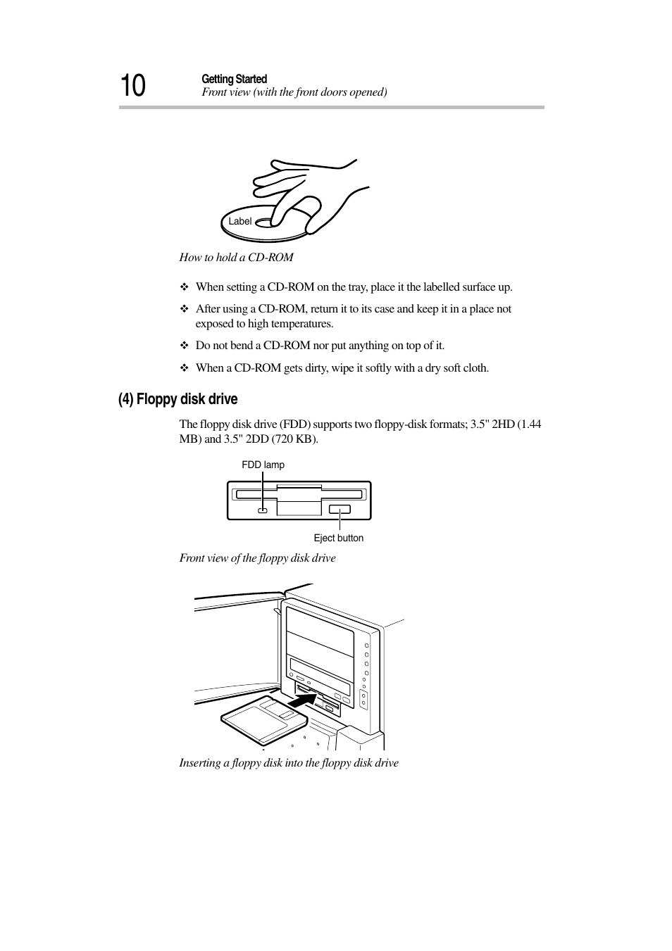 4) floppy disk drive | Toshiba Magnia 3030 User Manual | Page 28 / 244