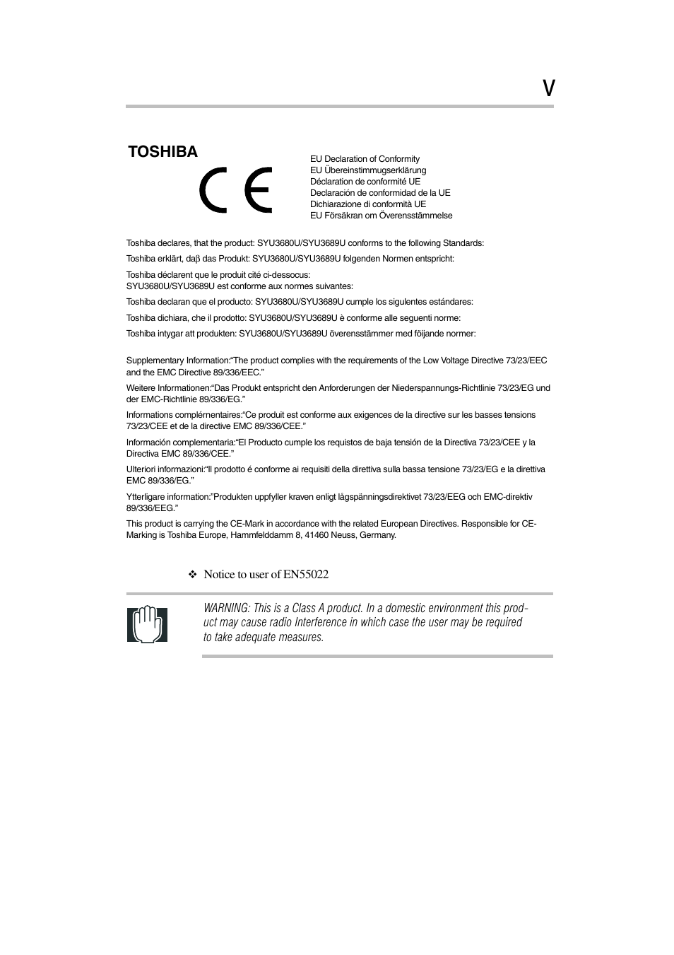 Toshiba | Toshiba Magnia 3030 User Manual | Page 5 / 244