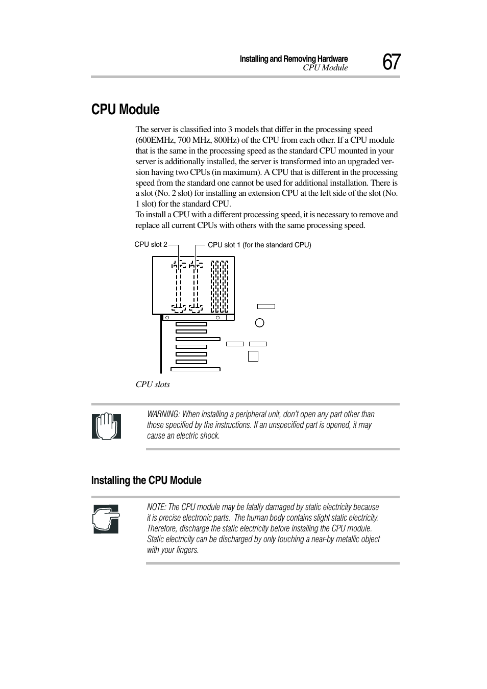 Cpu module | Toshiba Magnia 3030 User Manual | Page 85 / 244