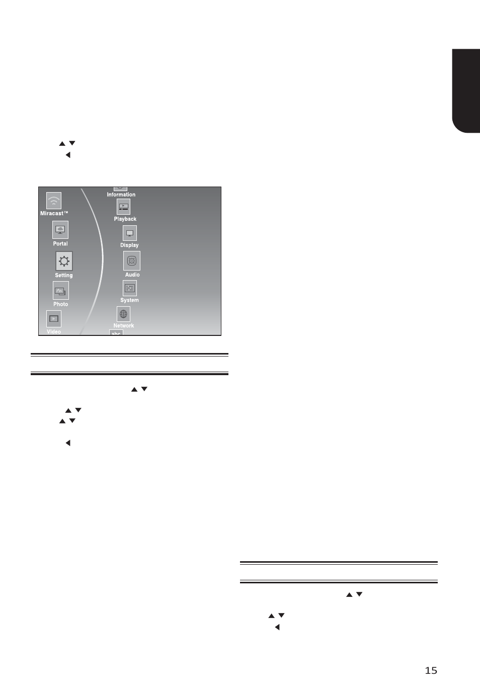 6 customizing, English 15 | Toshiba BDX4400 User Manual | Page 15 / 58