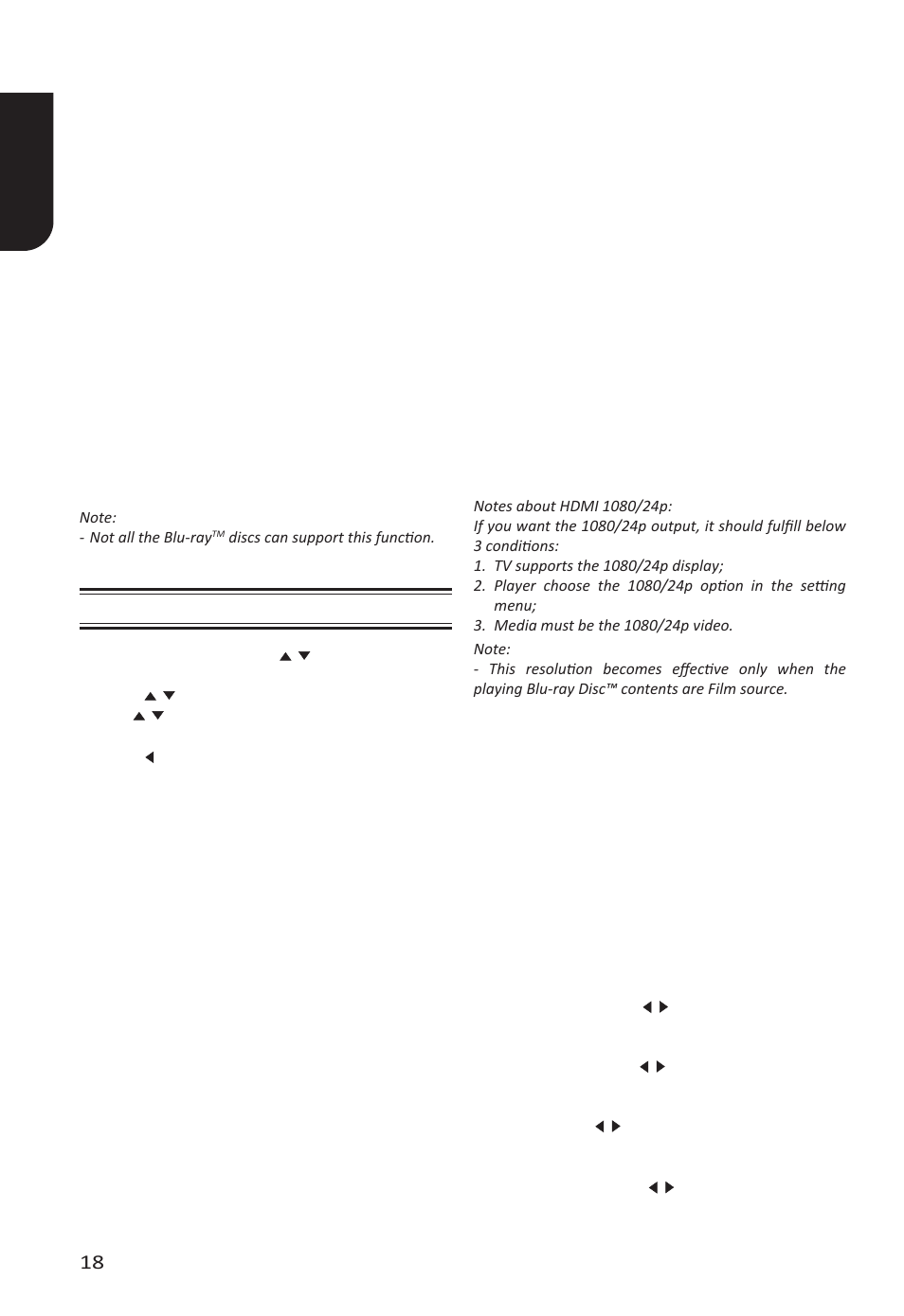 English 18 | Toshiba BDX4400 User Manual | Page 18 / 58