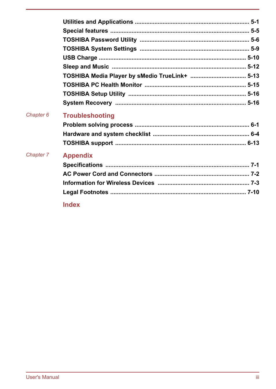 Toshiba KIRA User Manual | Page 3 / 107