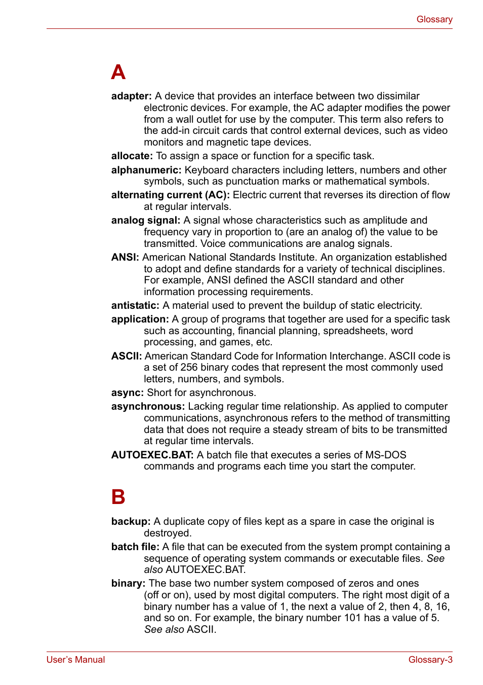 Toshiba Equium A100 (PSAA4) User Manual | Page 148 / 162