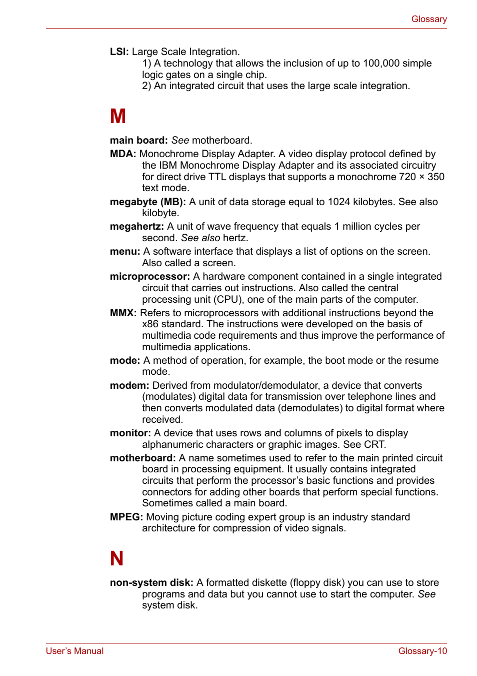 Toshiba Equium A100 (PSAA4) User Manual | Page 155 / 162