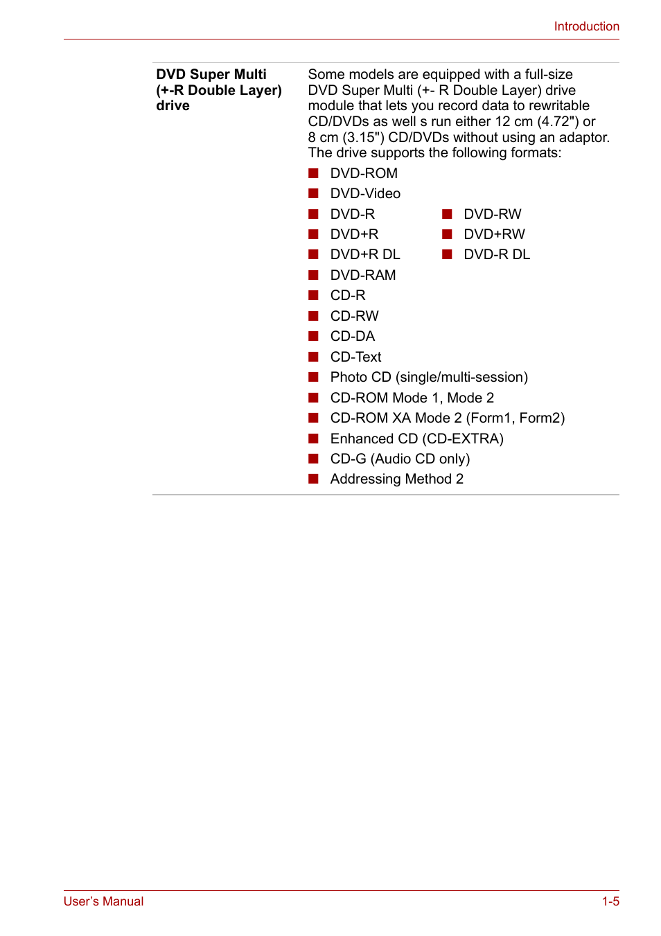 Toshiba Equium A100 (PSAA4) User Manual | Page 24 / 162