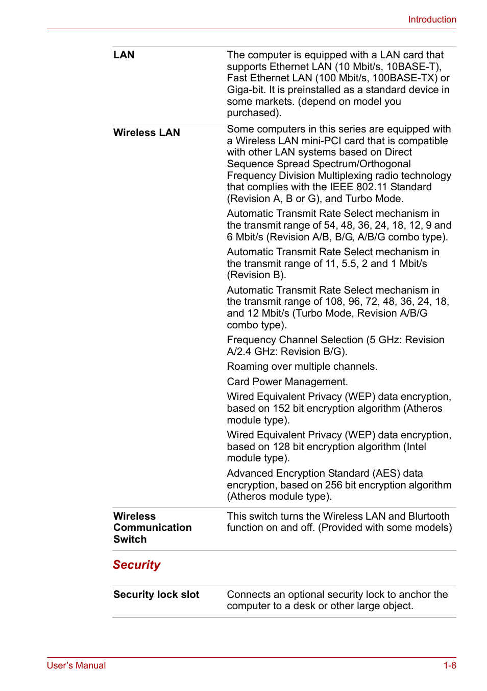 Toshiba Equium A100 (PSAA4) User Manual | Page 27 / 162