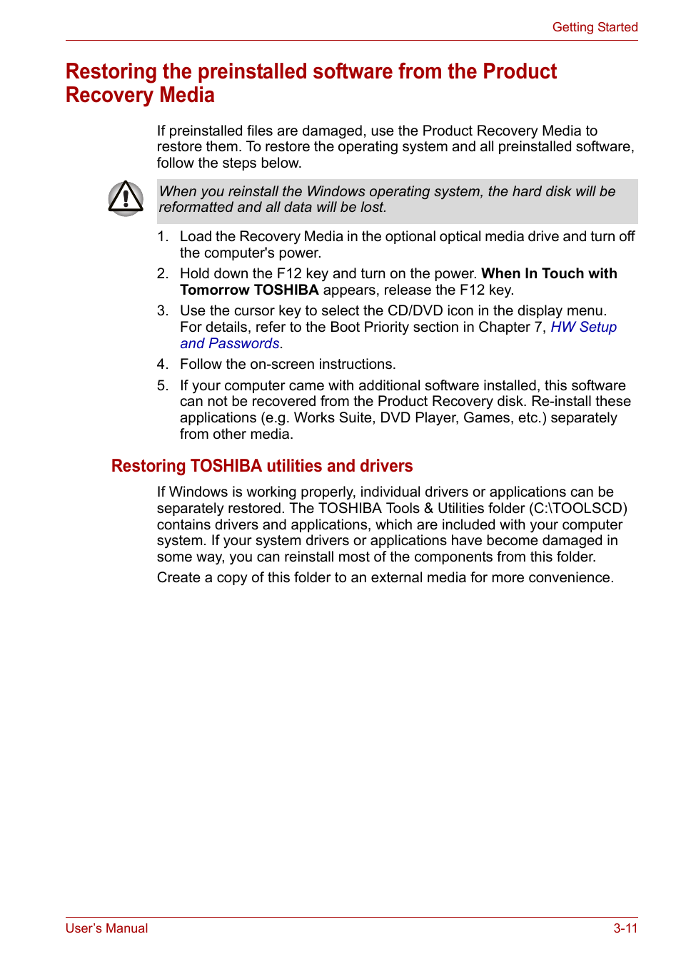 Toshiba Equium A100 (PSAA4) User Manual | Page 57 / 162