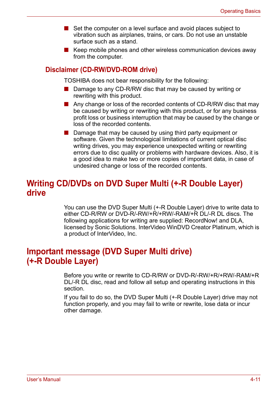 Toshiba Equium A100 (PSAA4) User Manual | Page 68 / 162