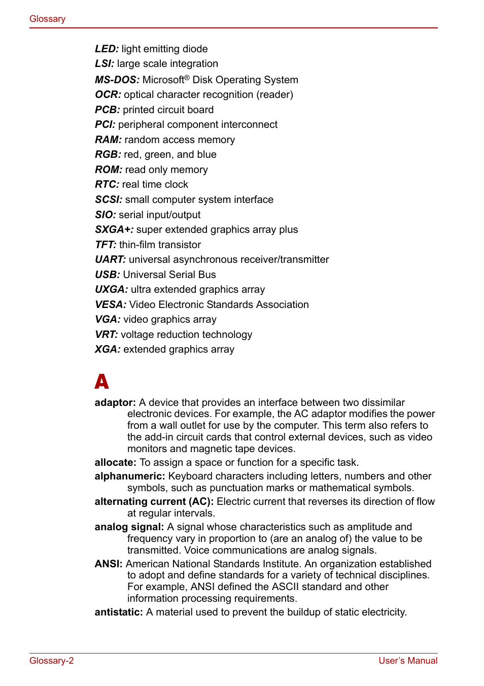 Toshiba Equium L20 User Manual | Page 164 / 178