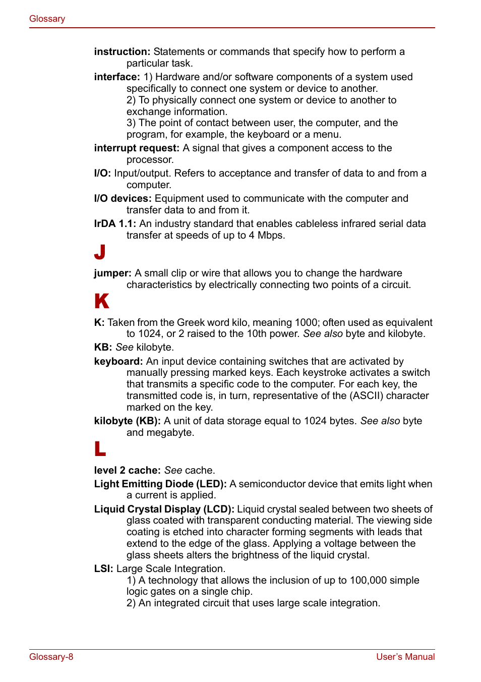 Toshiba Equium L20 User Manual | Page 170 / 178