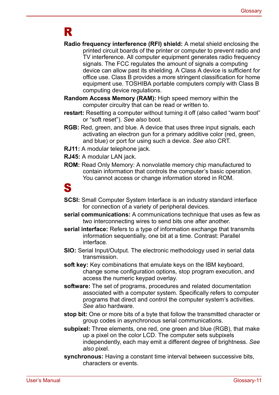 Toshiba Equium L20 User Manual | Page 173 / 178