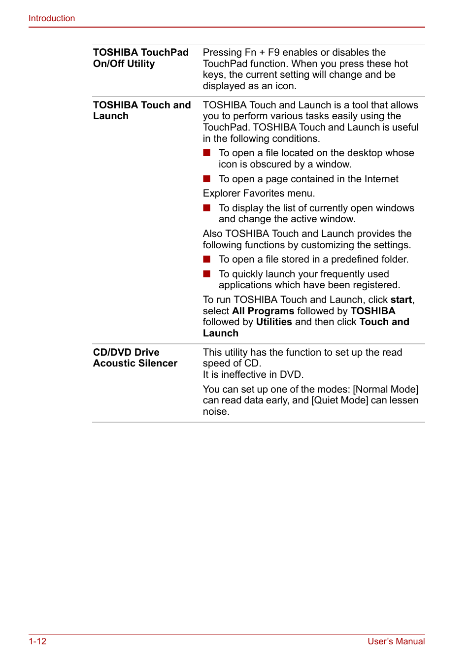 Toshiba Equium L20 User Manual | Page 40 / 178