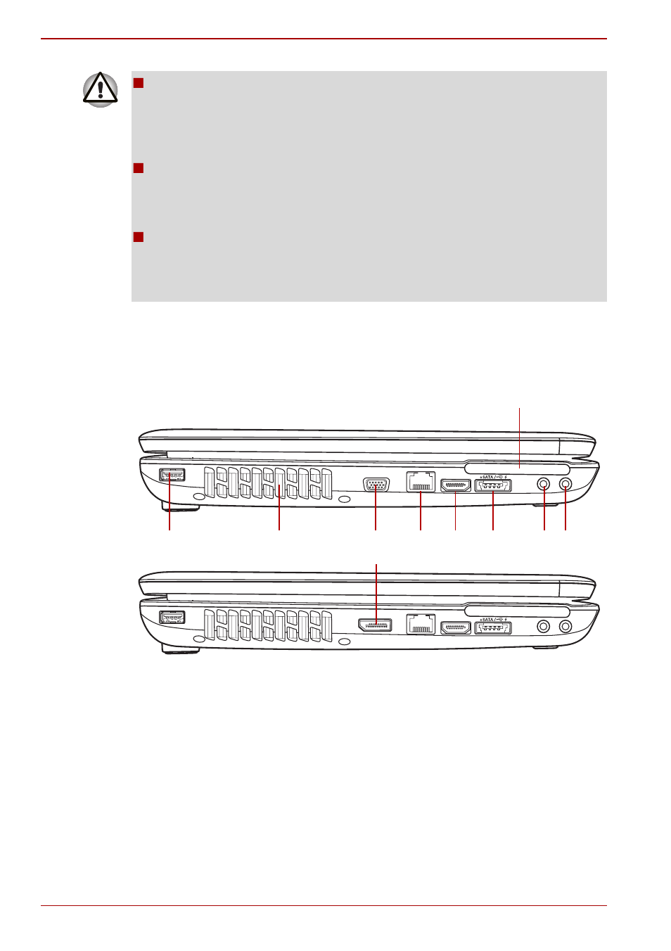 Left side, Left side -2 | Toshiba SATELLITE A500 User Manual | Page 42 / 234