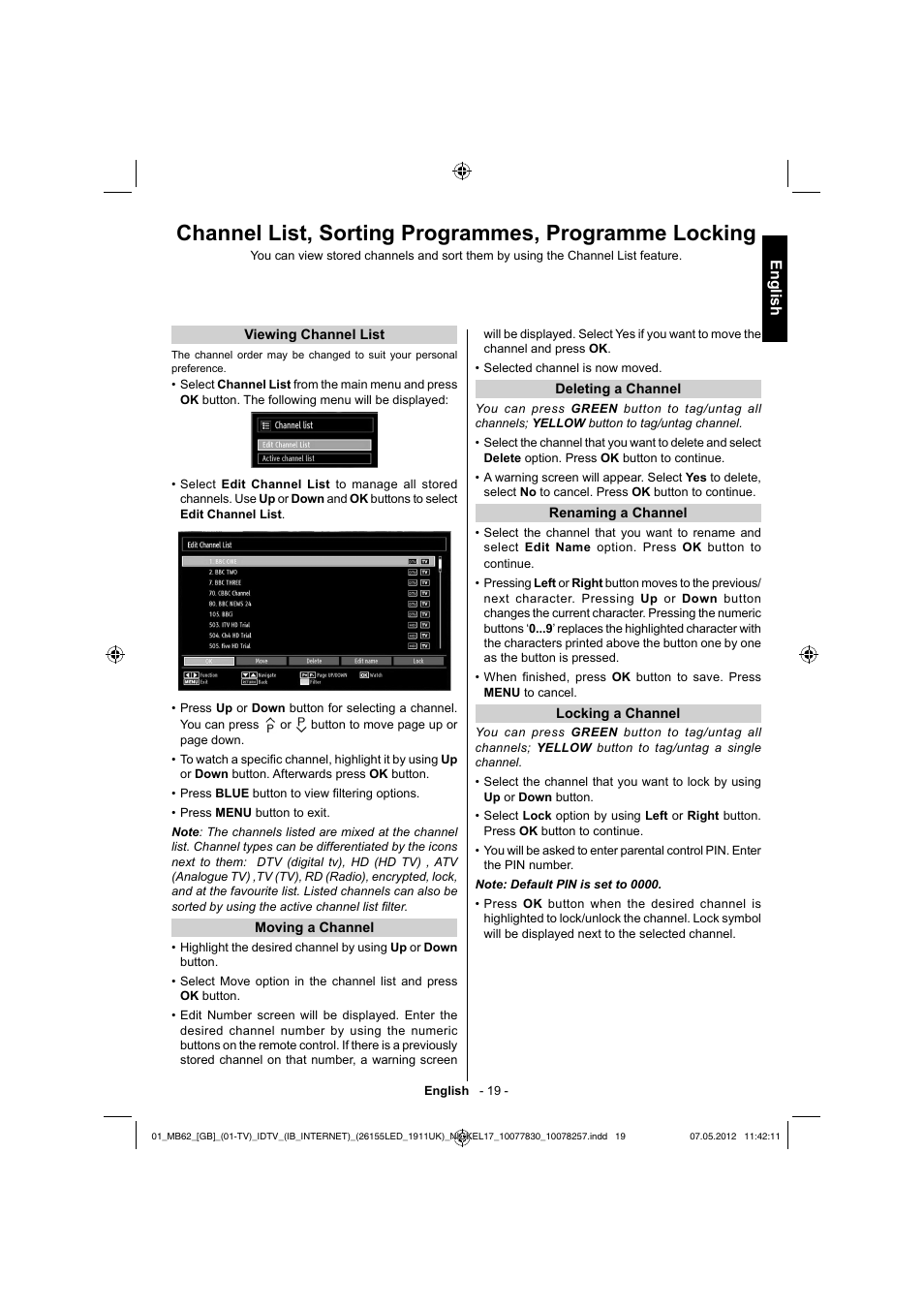 English | Toshiba KL934 User Manual | Page 20 / 56