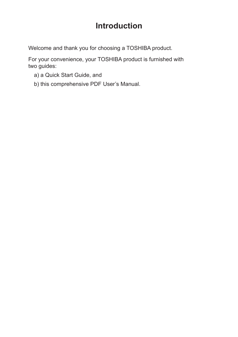 Introduction | Toshiba Camileo S40 User Manual | Page 2 / 48