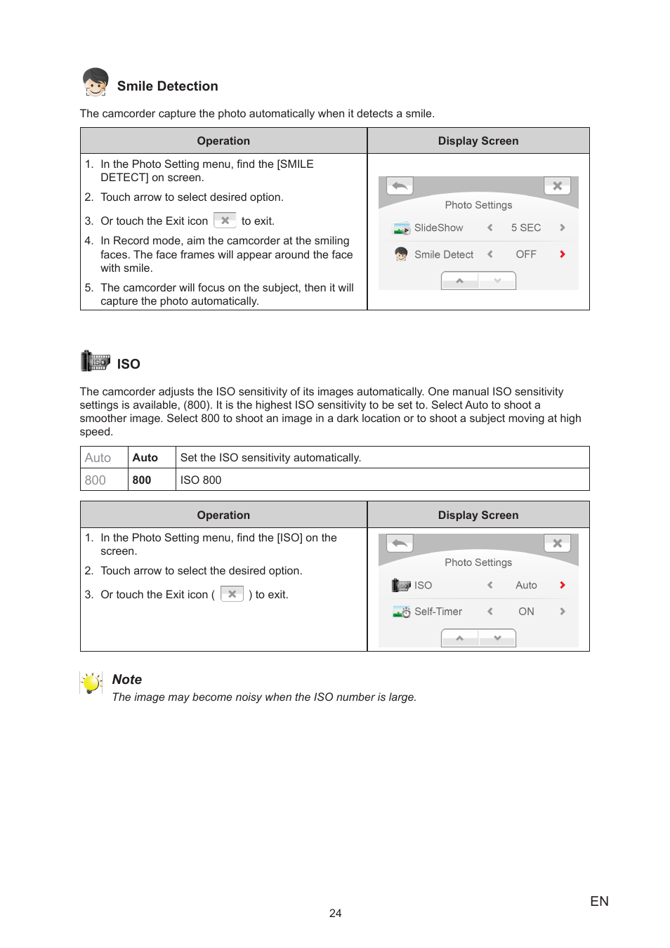 Toshiba Camileo S40 User Manual | Page 24 / 48