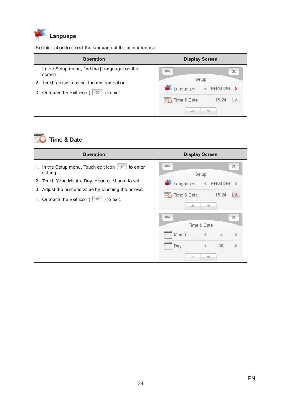 Toshiba Camileo S40 User Manual | Page 34 / 48