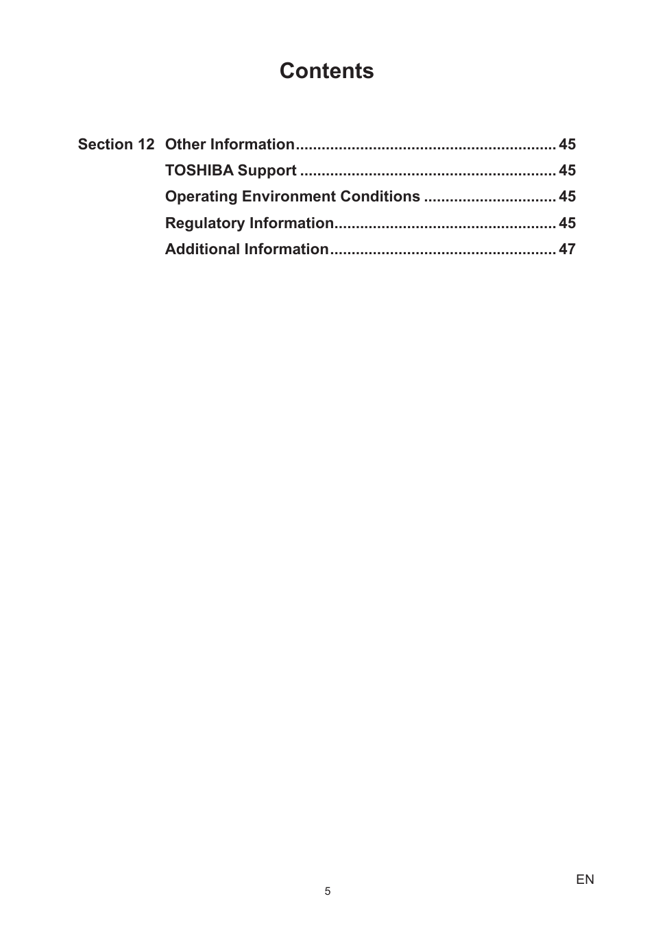 Toshiba Camileo S40 User Manual | Page 5 / 48