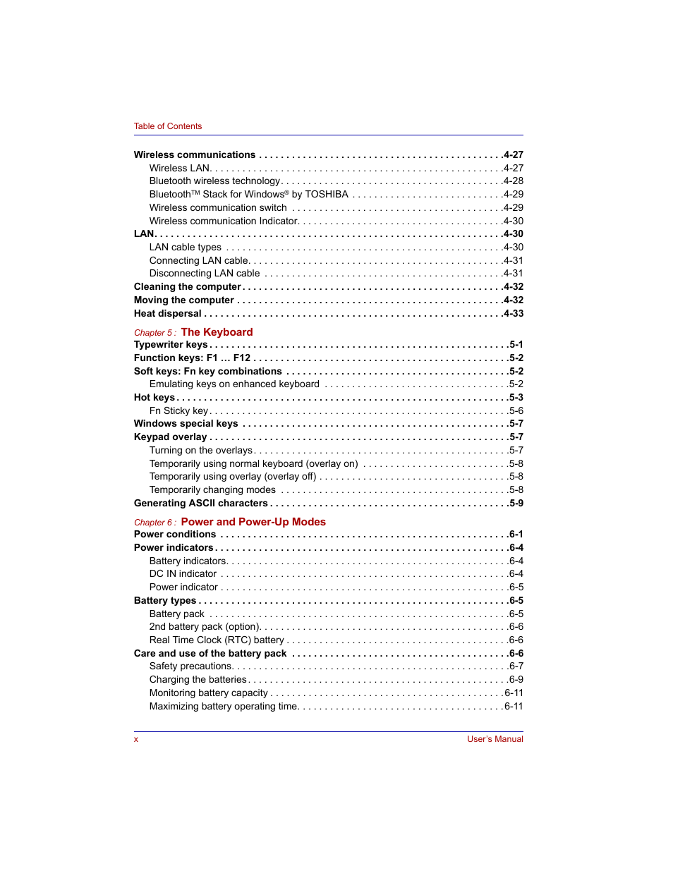 Toshiba Tecra M3 User Manual | Page 10 / 236