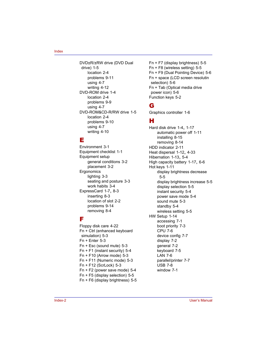 Toshiba Tecra M3 User Manual | Page 232 / 236