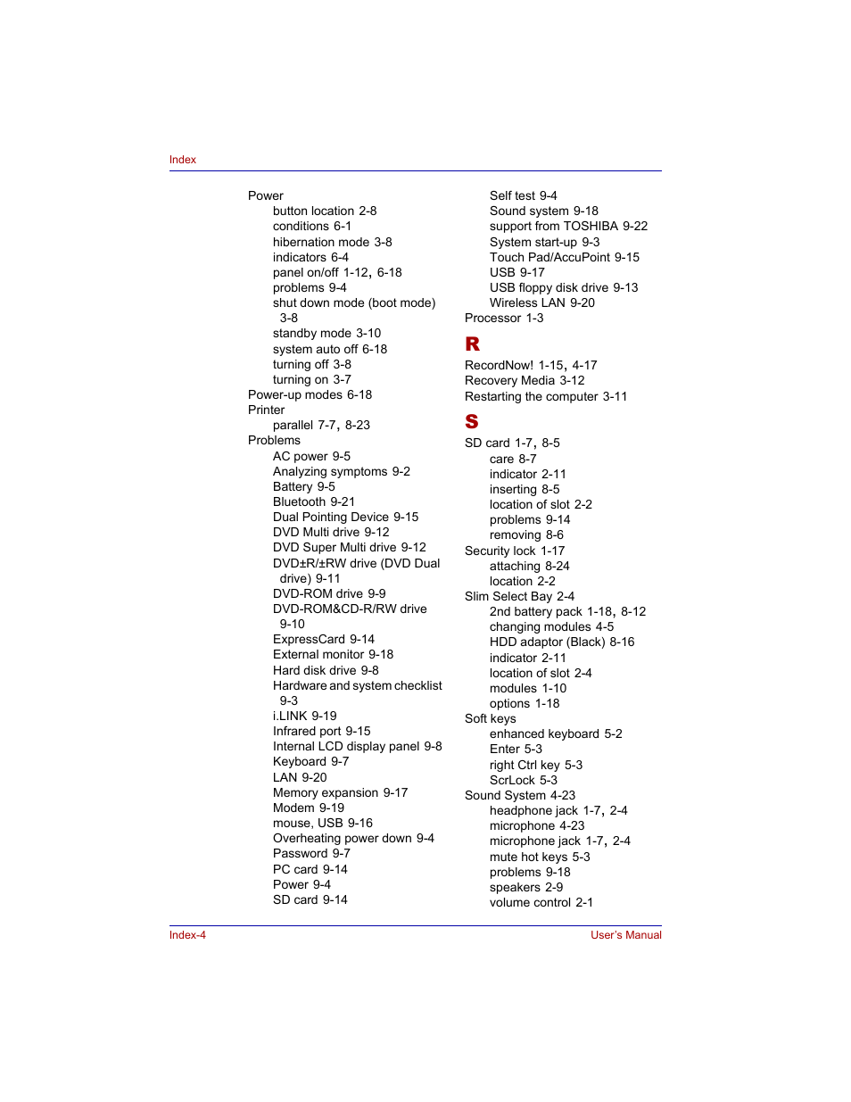 Toshiba Tecra M3 User Manual | Page 234 / 236