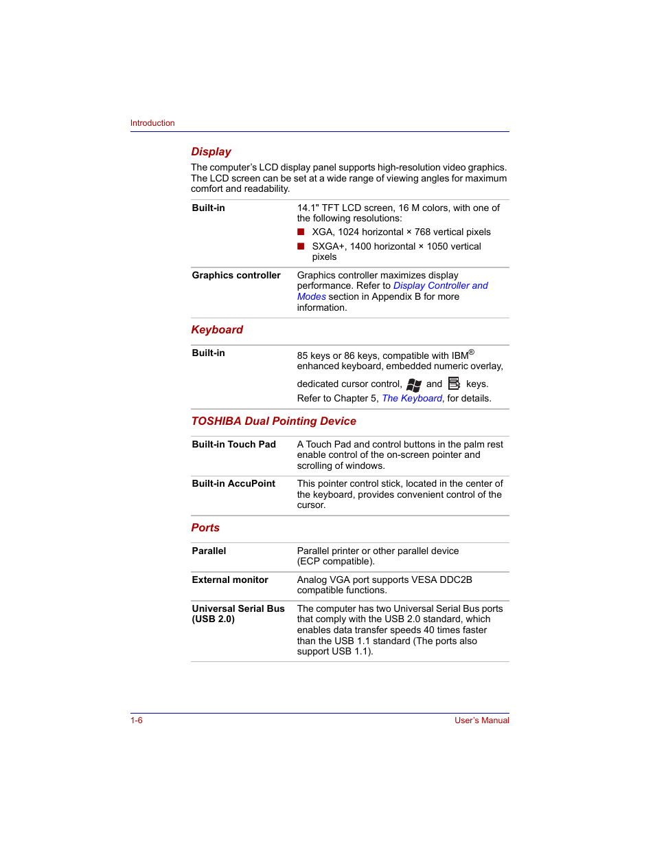 Toshiba Tecra M3 User Manual | Page 28 / 236