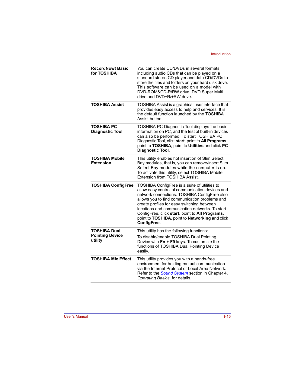 Toshiba Tecra M3 User Manual | Page 37 / 236