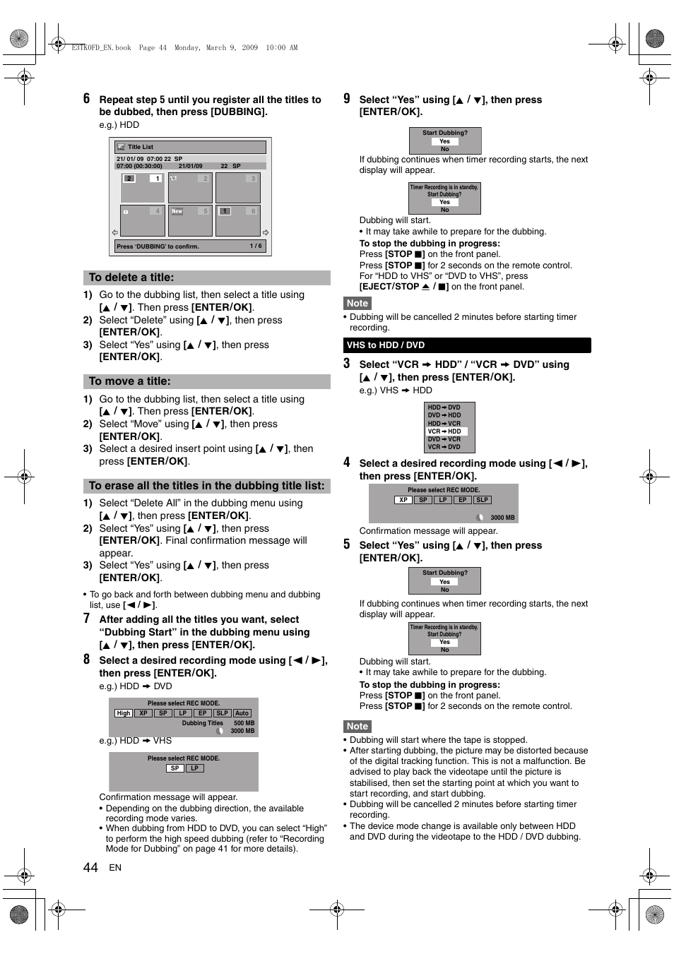 Toshiba RDXV49 User Manual | Page 44 / 84