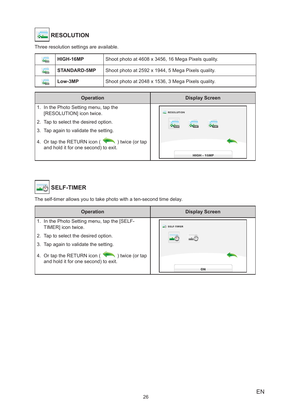 Toshiba Camileo Z100 User Manual | Page 26 / 54