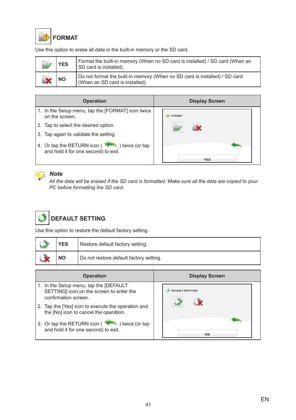 Toshiba Camileo Z100 User Manual | Page 41 / 54