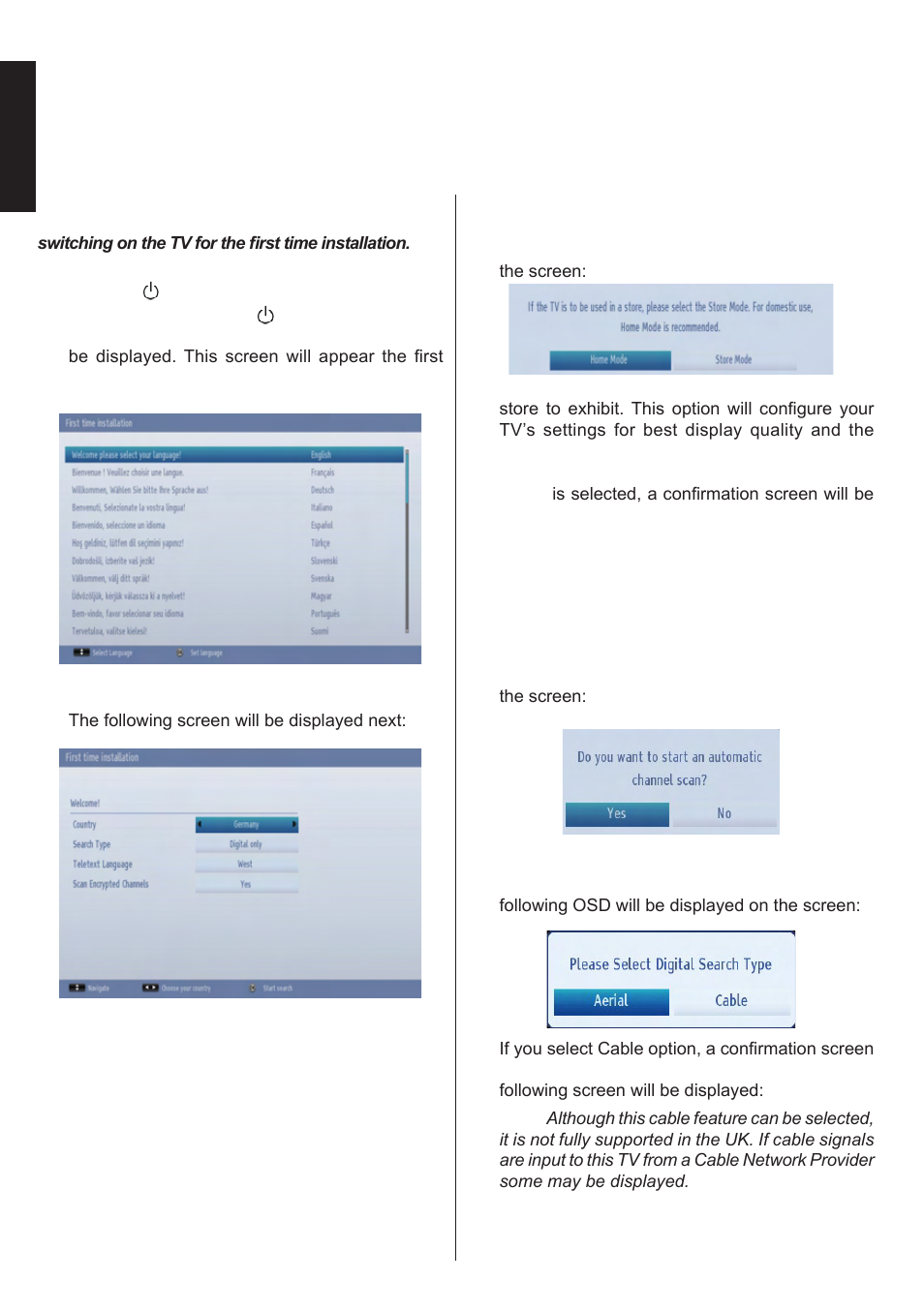 Initial installation, English | Toshiba L1433 User Manual | Page 15 / 50