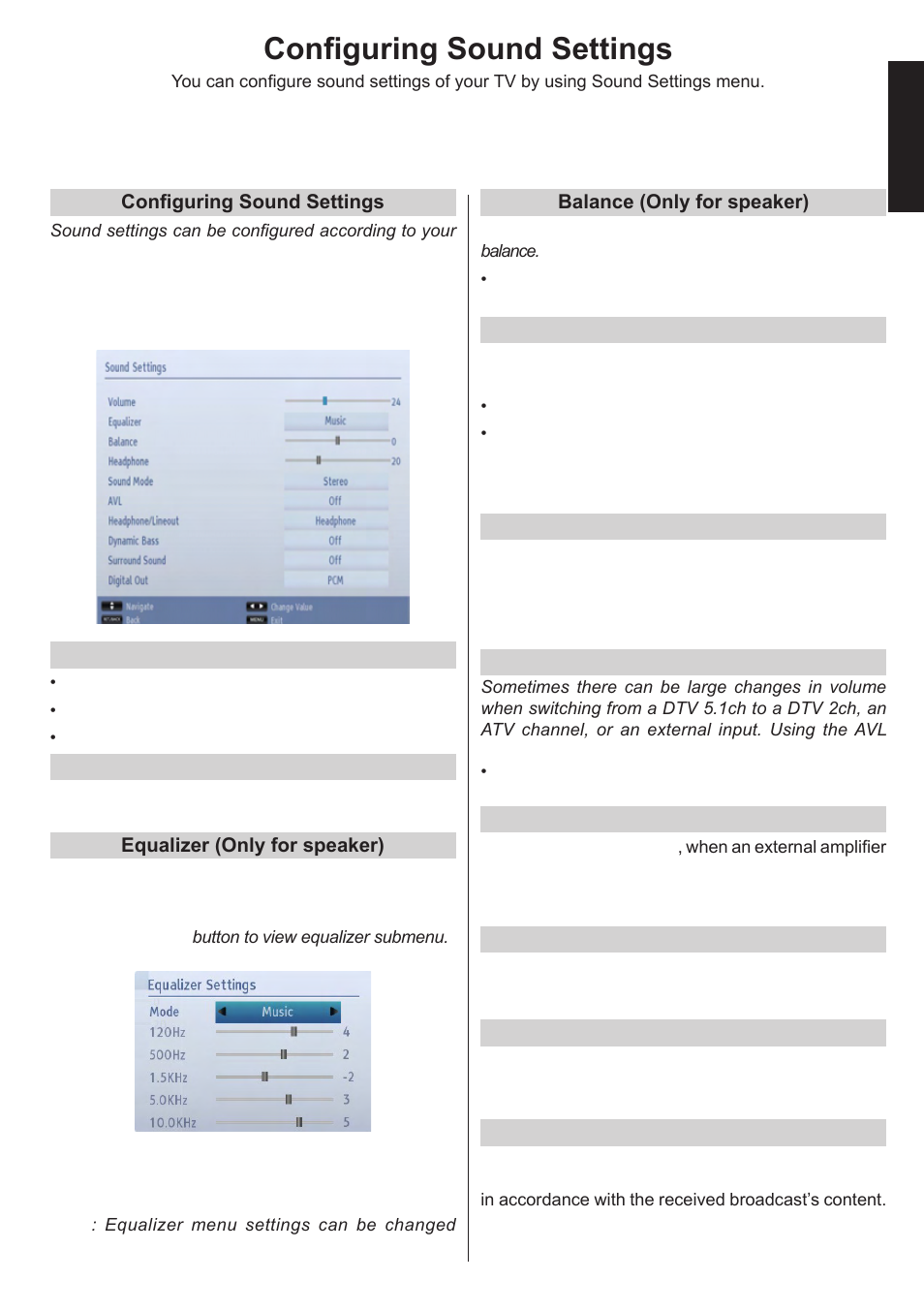 Configuring sound settings, English | Toshiba L1433 User Manual | Page 28 / 50