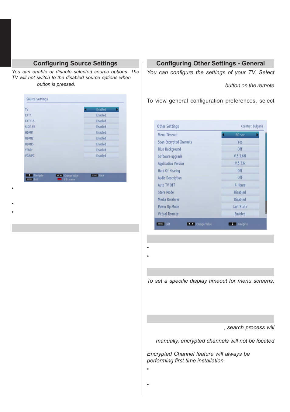 Source settings, other controls, English | Toshiba L1433 User Manual | Page 31 / 50