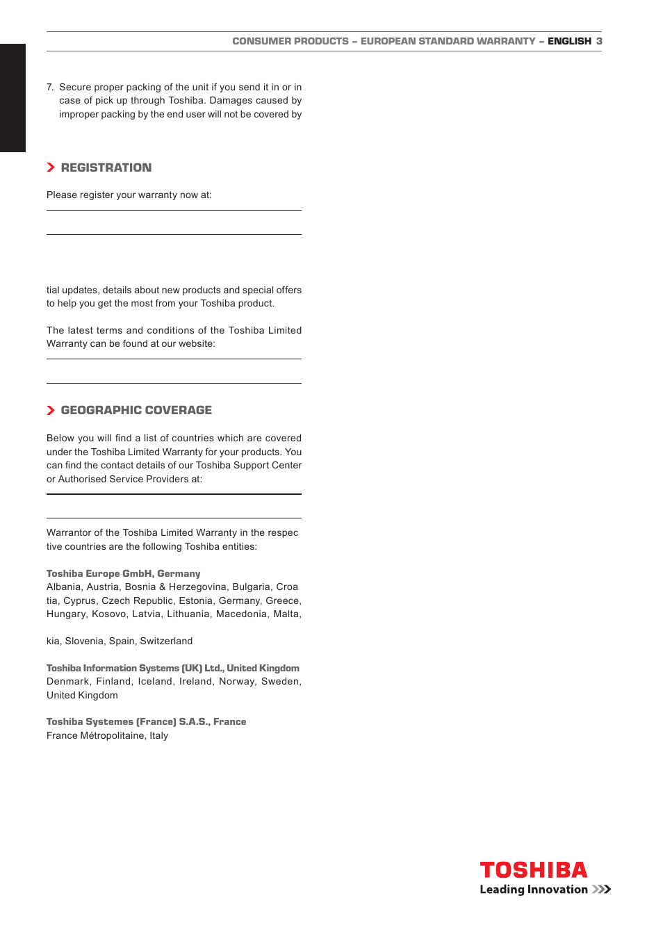 English | Toshiba L1433 User Manual | Page 49 / 50