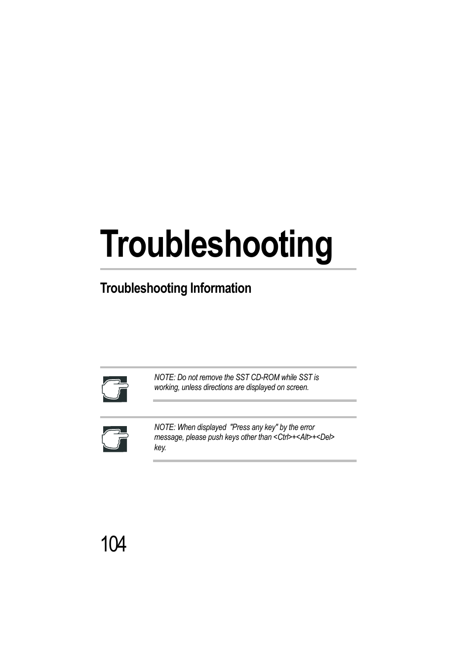 Troubleshooting, Troubleshooting information, Chapter 6: troubleshooting | Toshiba Magnia Z500 User Manual | Page 105 / 115