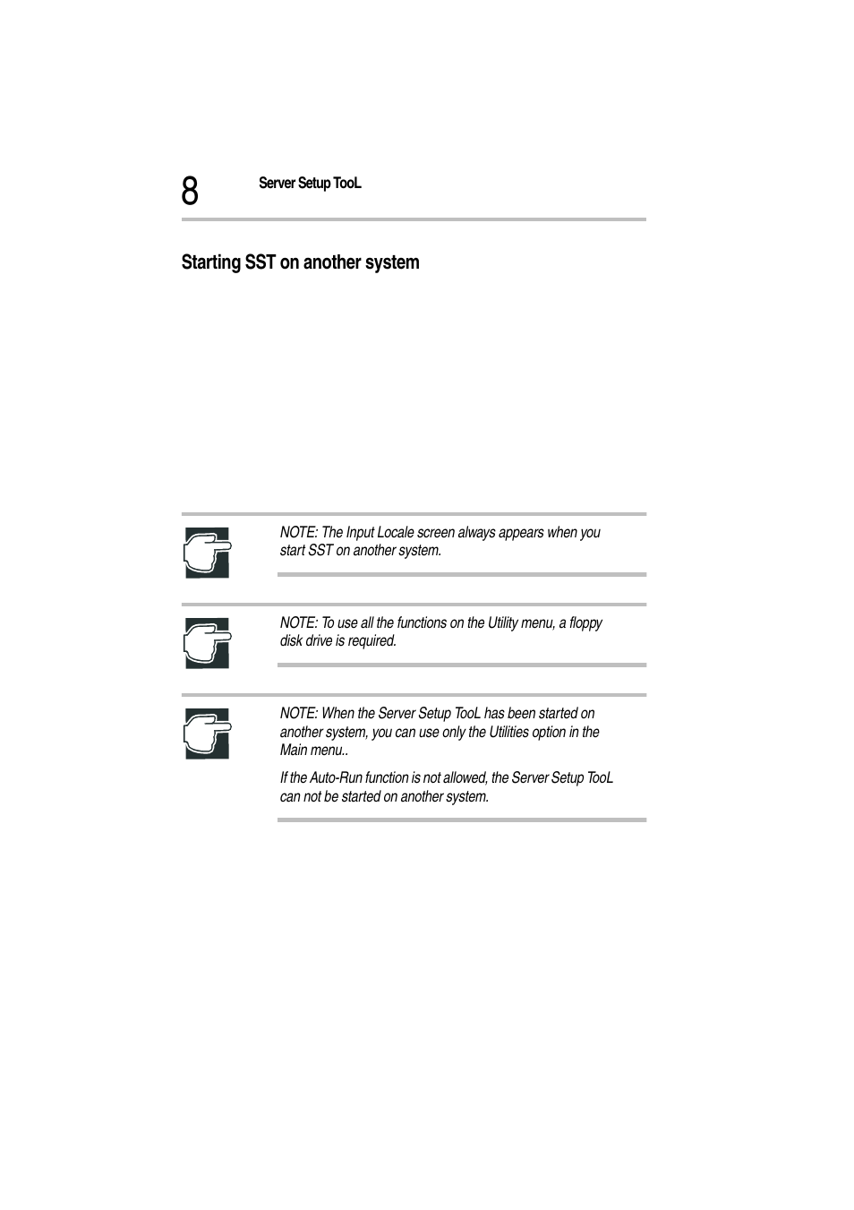 Starting sst on another system, 1 place the sst cd-rom into the cd-rom drive | Toshiba Magnia Z500 User Manual | Page 12 / 115