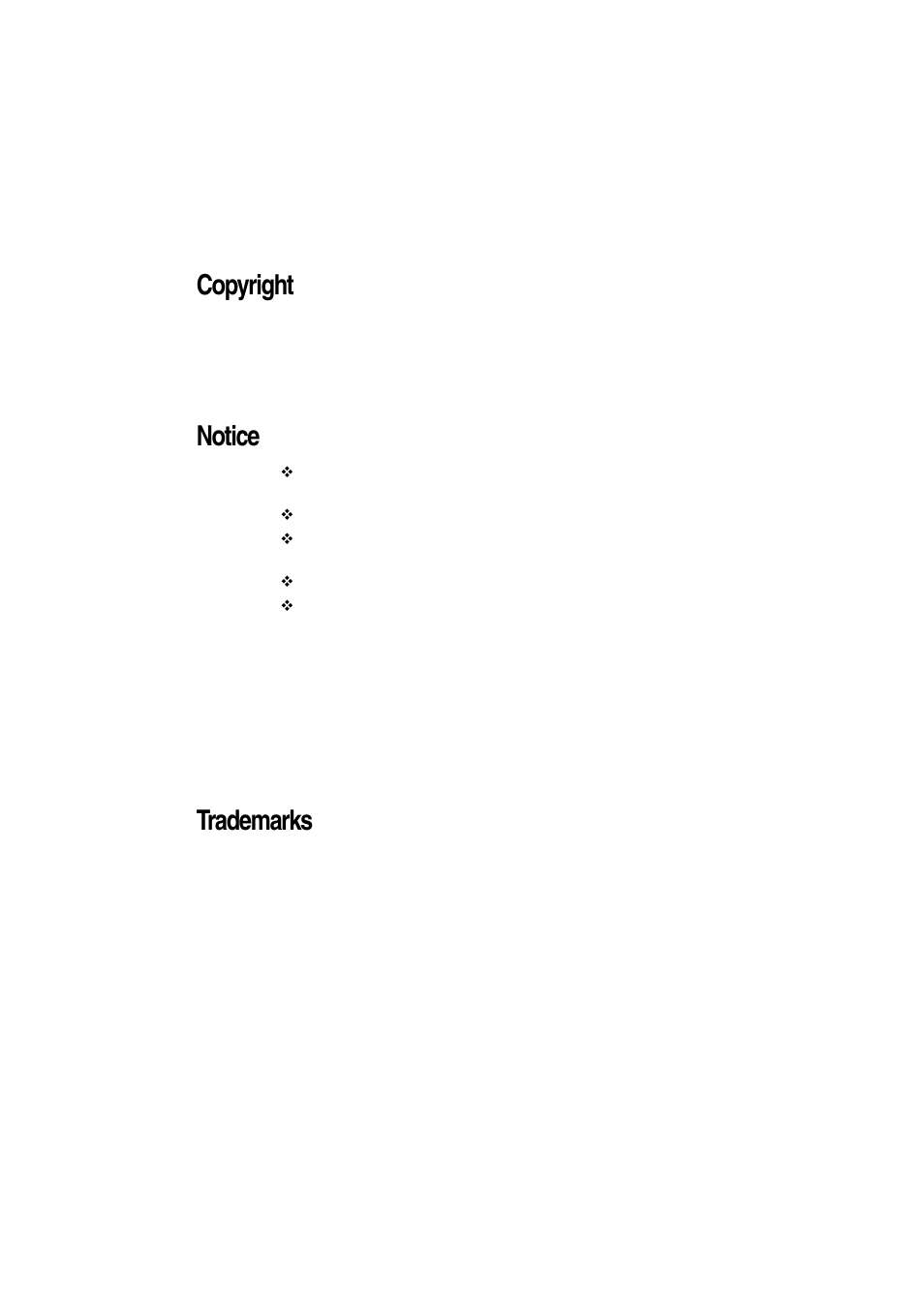 Copyright, Notice, Trademarks | Toshiba Magnia Z500 User Manual | Page 2 / 115