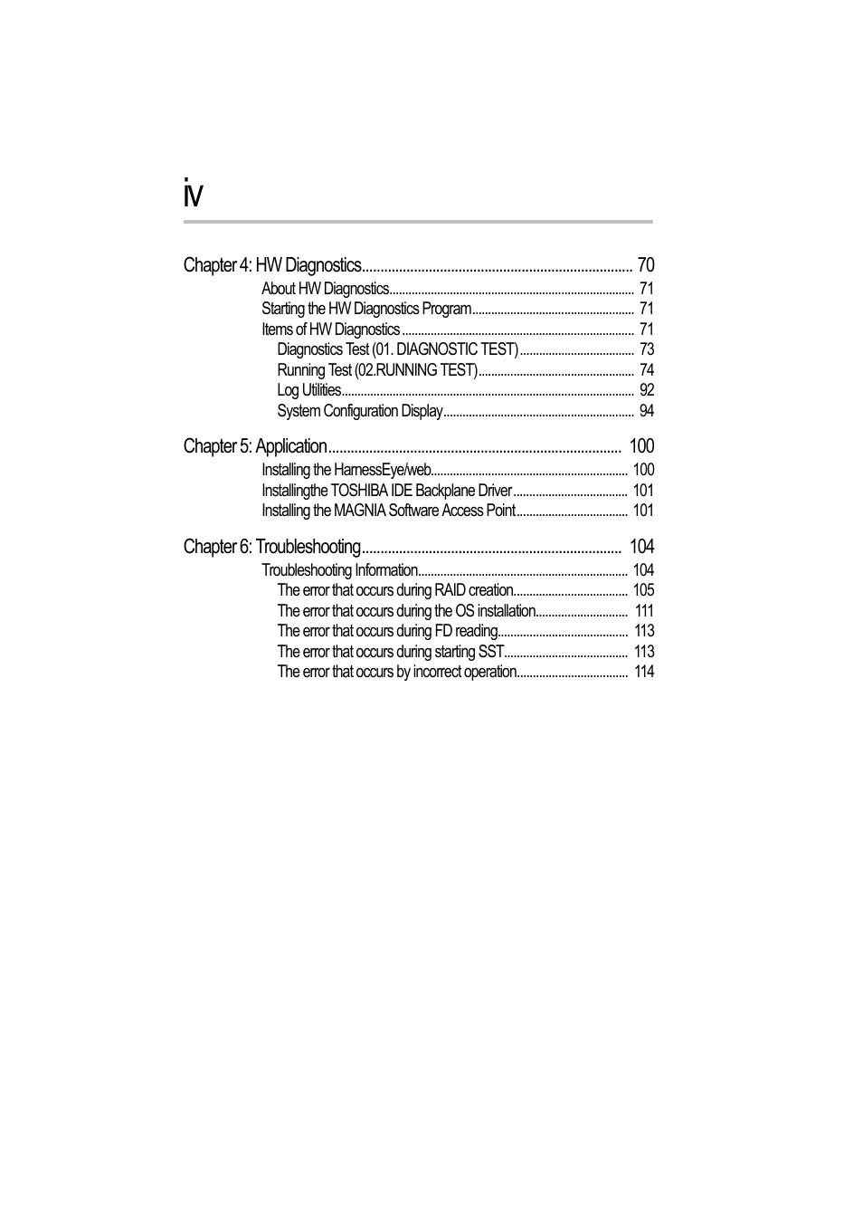 Toshiba Magnia Z500 User Manual | Page 4 / 115