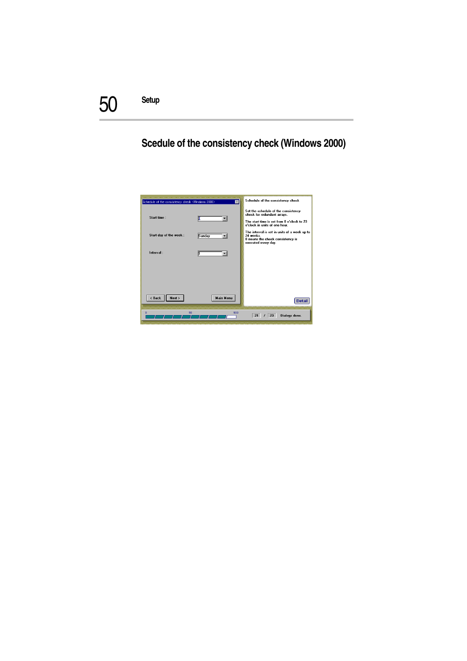 Scedule of the consistency check (windows 2000), Schedule of the consistency check | Toshiba Magnia Z500 User Manual | Page 53 / 115