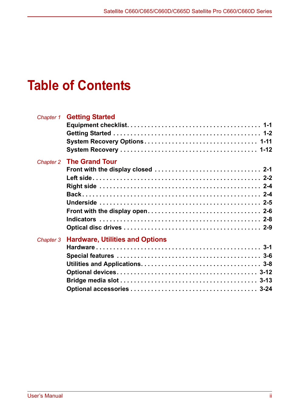 Toshiba Satellite C660 User Manual | Page 2 / 158