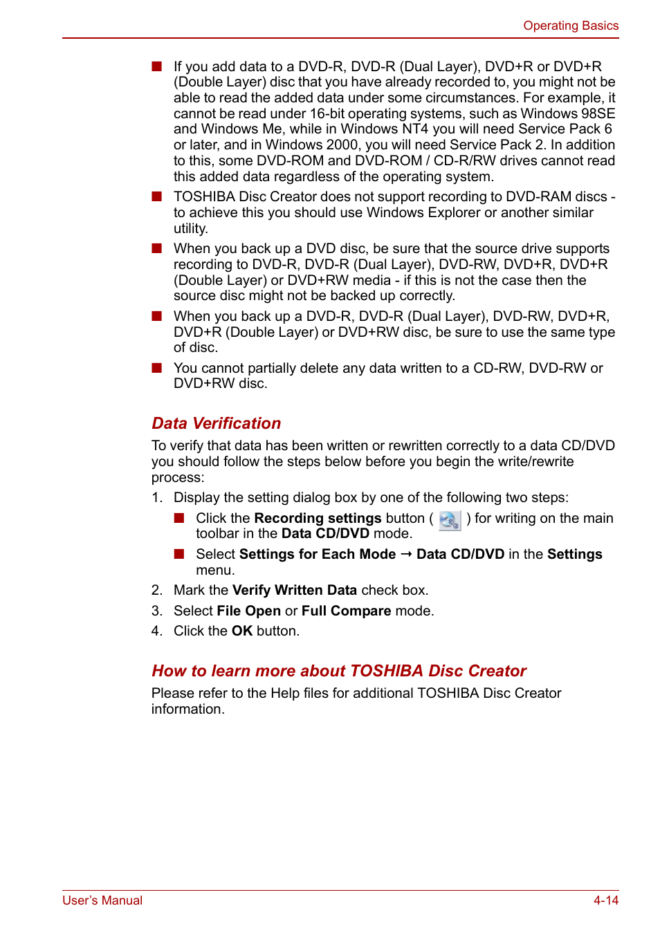 Toshiba Satellite C660 User Manual | Page 84 / 158