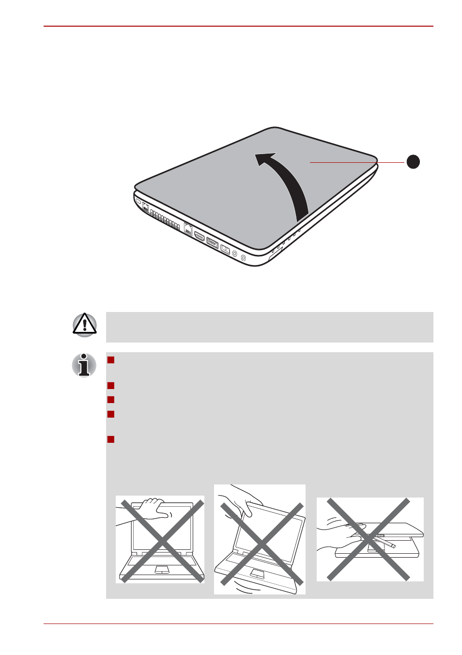 Opening the display | Toshiba Satellite L745 User Manual | Page 32 / 199