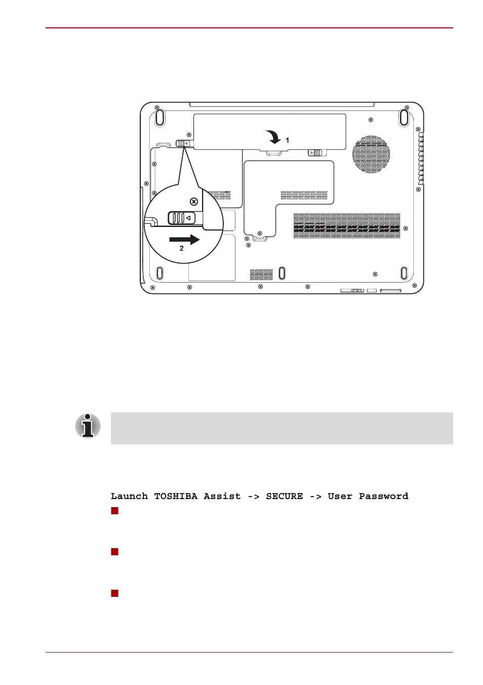 Toshiba password utility, Toshiba password utility -11, User password | Toshiba SATELLITE A500 User Manual | Page 157 / 246